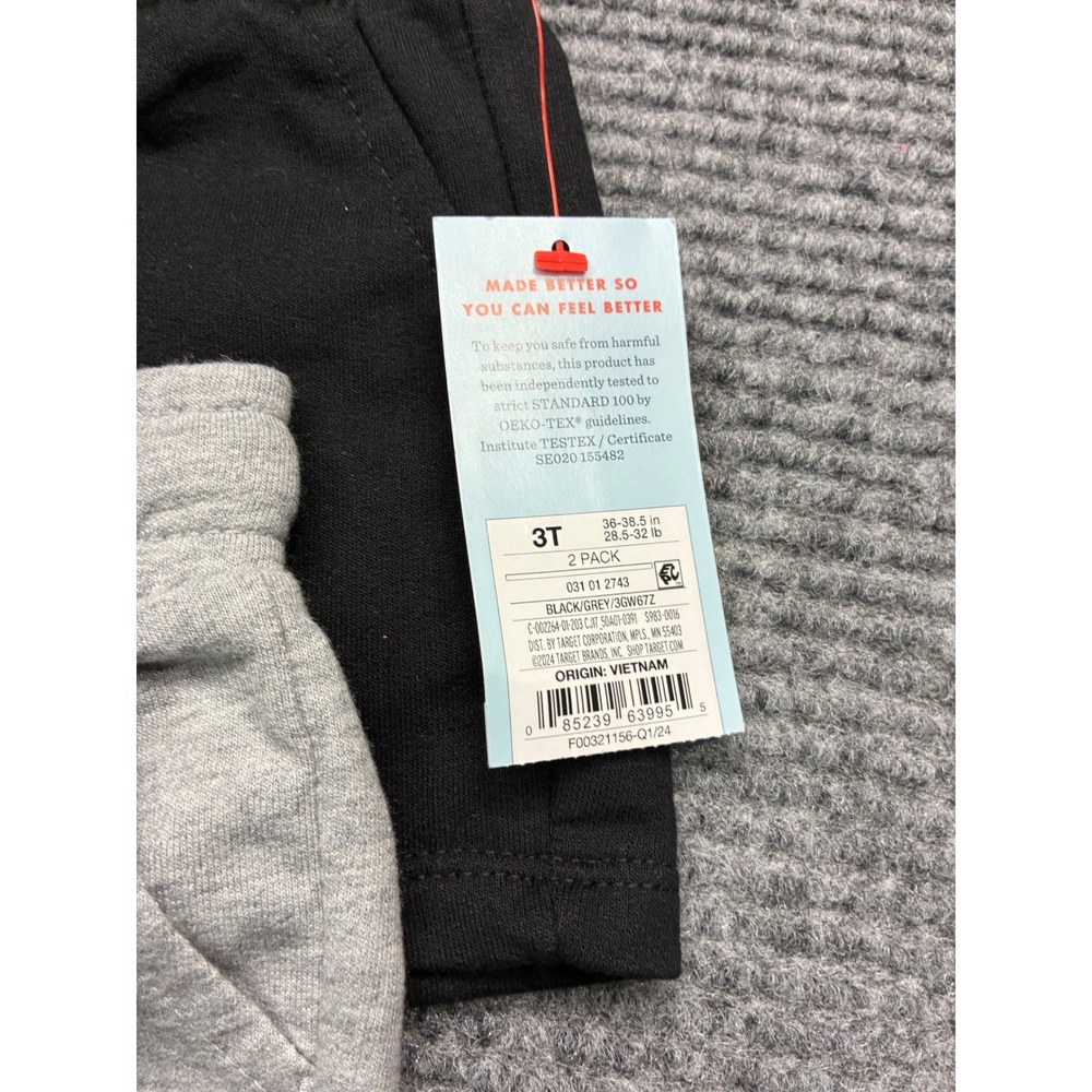 Cat & Jack Marvel Kids Shorts 3T Black Gray Star Blue 3 Pk Casual Summer Minimal - Picture 4 of 7